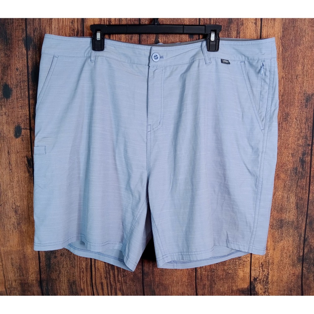 AFTCO Mens Blue Performance Fishing Shorts Size 40 Hybrid Stretch